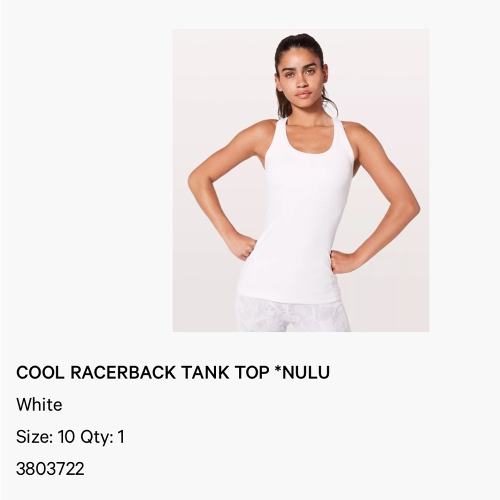 Lululemon cool racerback tank top
